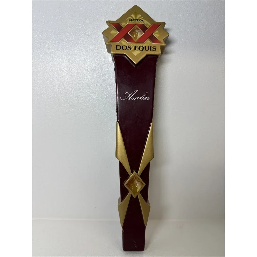 🔥Dos Equis Beer Tap Handle Knob Keg Bar Brewing Top Draft Cerveza Gold Amber